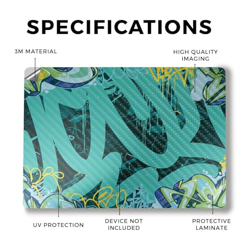 Image of Carbon Fiber Laptop Skin Compatible with Alienware M18 R2 (2024) - CyanTag - Premium 3M Vinyl Protective Wrap Decal Cover - Easy to Apply | Crafted in The USA by MightySkins