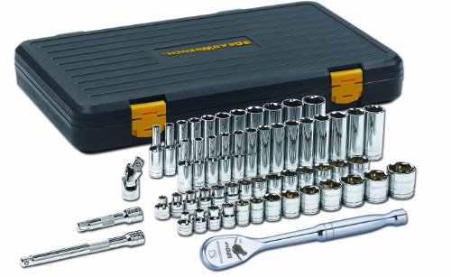 GEARWRENCH56 Pc. 3/8' Drive 6 Pt. 120XP Mechanics Tool Set, Standard & Deep, SAE/Metric - 80550P