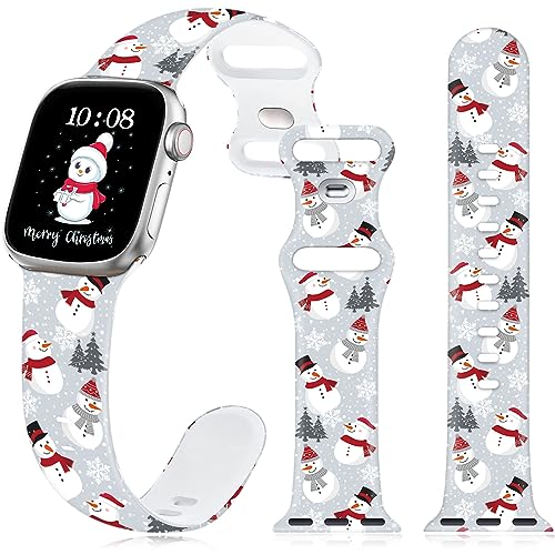 Bracelet Apple Watch silicone anti-transpiration imprimé automne pour changer de style