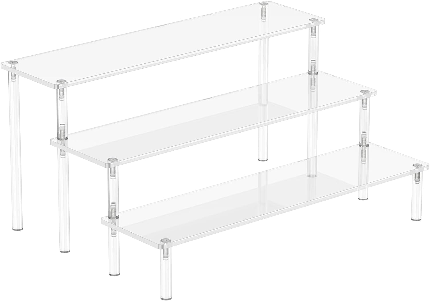 Cart In Mart 3 Tier Clear Acrylic Display Riser Stands Perfume