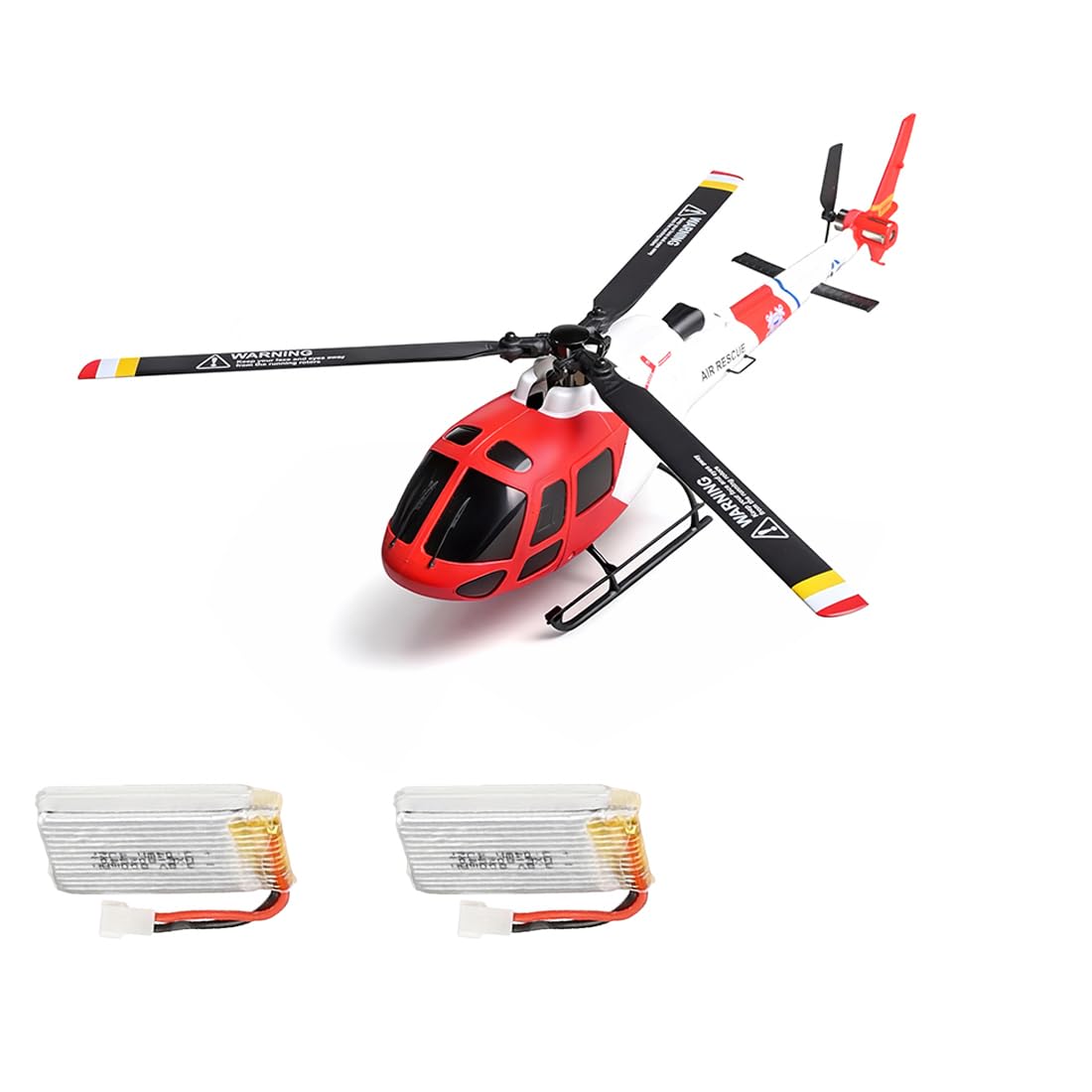 WL AS350 - Elicottero radiocomandato, 2,4 G, 4 canali, 3 pale Flybarless, realistico, con mantenimento dell'altitudine barometrica, posizionamento del flusso ottico e TOL a un tasto, 2