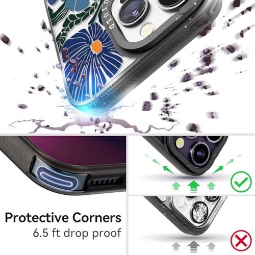 Coque iPhone 15 Pro Max robuste motif passiflora fin anti-rayures - 2