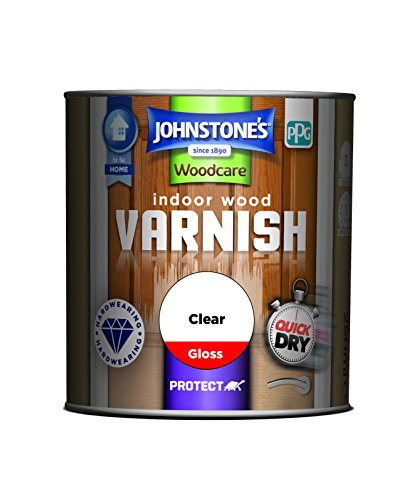 Johnstones Woodcare Indoor Wood Varnish Gloss - Clear 250ml