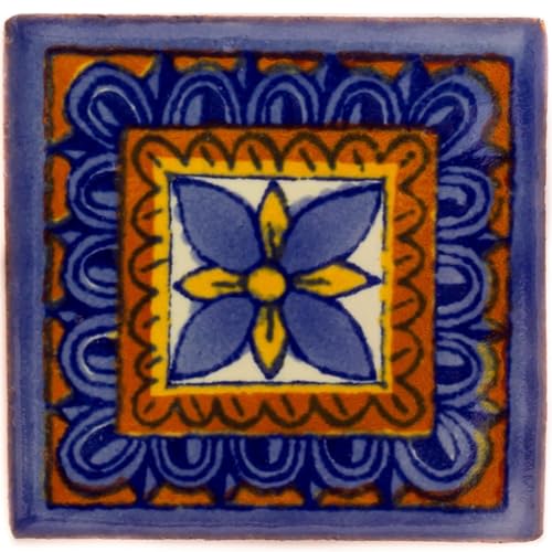 Azulejos Mexicanos Artesanales de Talavera de 5cm - Pack de 25