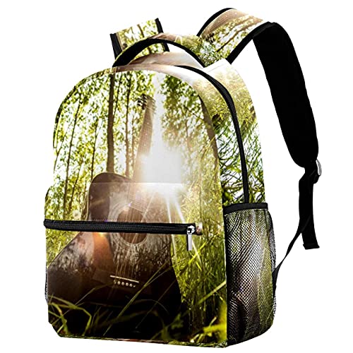 Sac à dos voyage guitare avec porte-bouteille ergonomique pour enfant