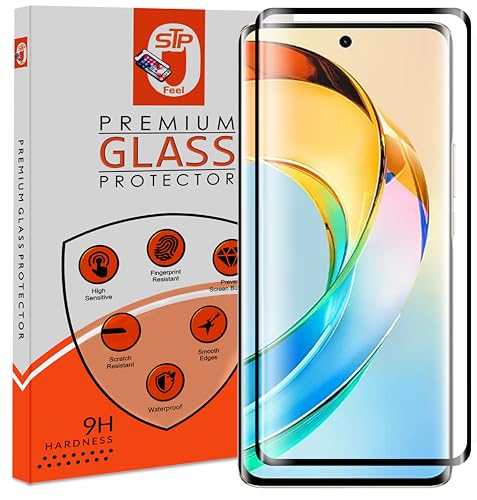 Image of STP FEEL Advanced Black Border Tempered Glass Protector For Xiaomi 12 Pro Cellphone (Pack Of 1)|Full Screen Coverage (Except Edges) Screen Protector Guard Protector