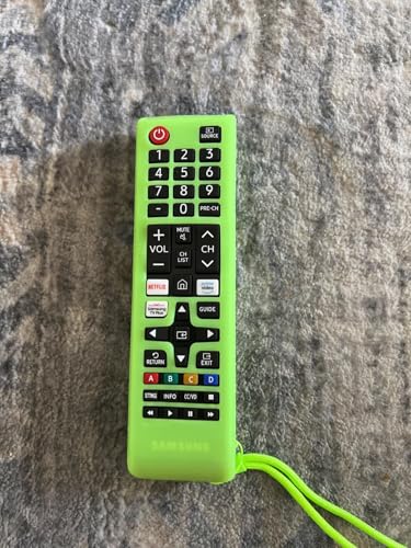 Image of RAYA Silicone Cover Compatible with Samsung Smart TV Remote BN59-01315 / Foxsky /X Electron TV Remote Protective Case with Lanyard [R-emote NOT Included] (Green)