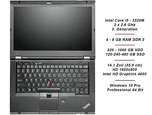 Lenovo ThinkPad T430 | Intel i5 | 2.6 GHz | 1600x900 | 4-8 GB | 320 - 1000 GB HDD / 120 - 240 - 480 GB SSD | Windows 10… - Image 4