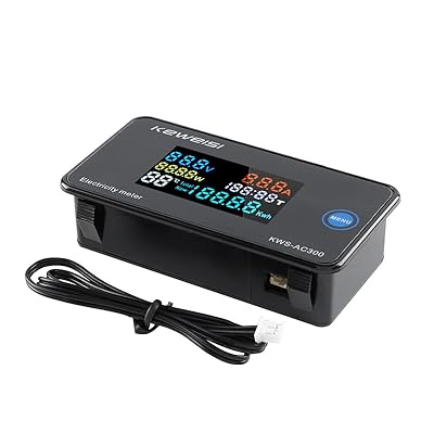 JESSINIE AC Voltage Current Meter, Voltage Monitor Tester 0-20A AC50-300V Voltage Current...