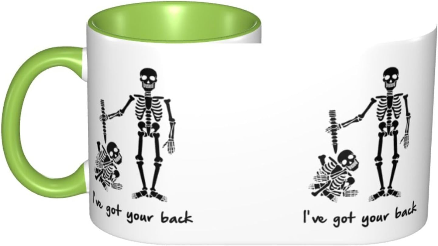 Funny Mug I'Ve Got Your Back Support Help Frienship Coffee Mugs Inspirational Gifts And Sarcasm Internal And Handle Green 11Oz Mug - Image 3