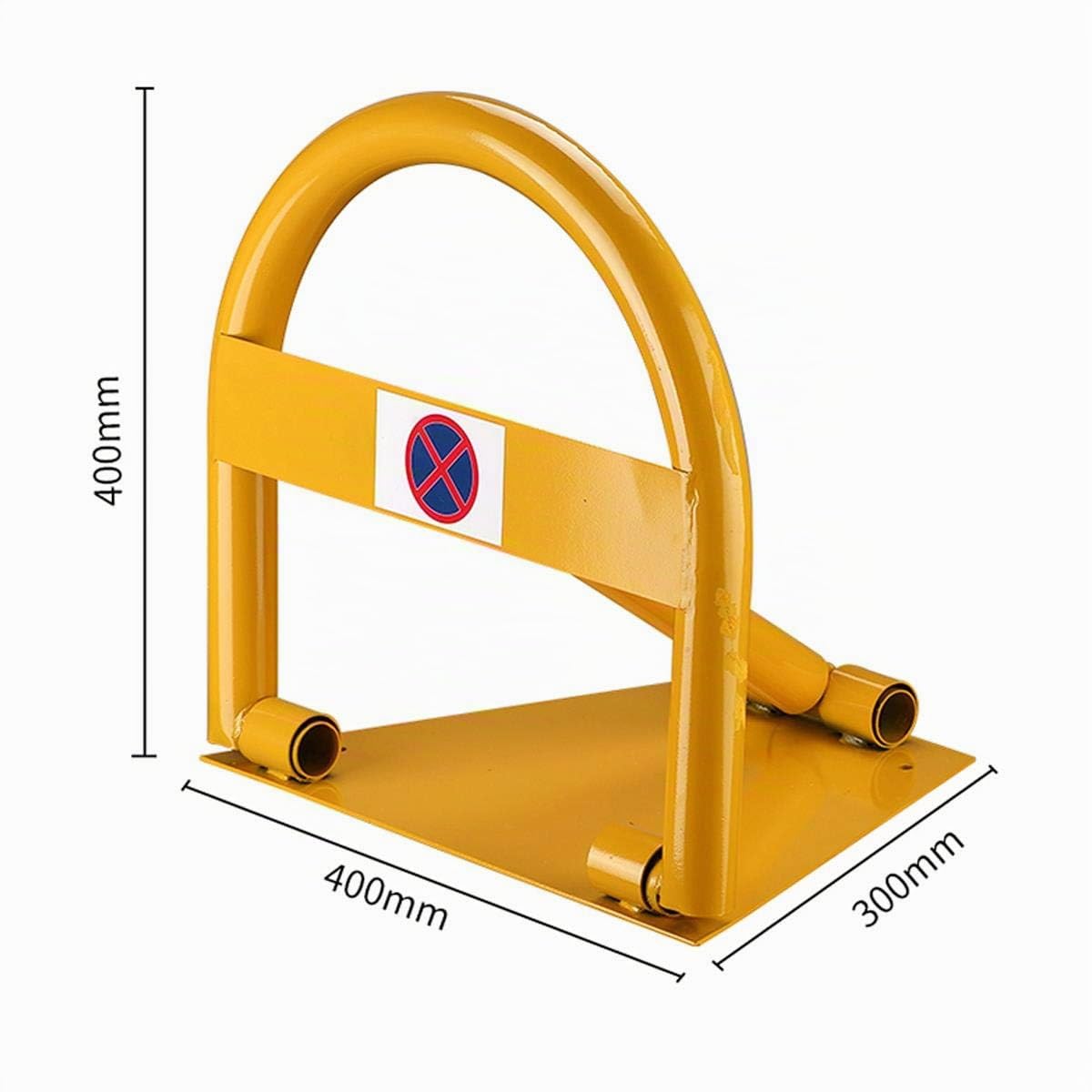 TOPWAY Barrera de Parking de Coche con Cerradura, Barrera de Seguridad para el Parking, Bloqueador de Barreras de Aparcamiento Plegable para Aparcamiento de Carril Seguro