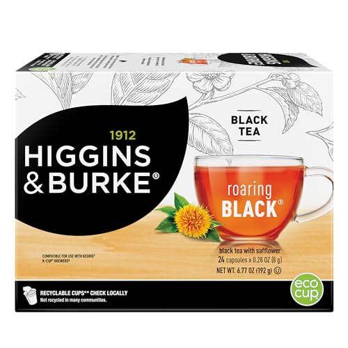 Higgins & Burke Roaring Black Keurig K-Cup Pods, 24 Count