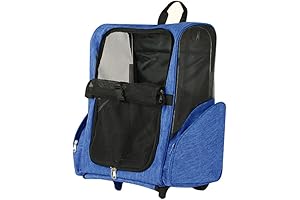 Trolley Cat Bag for Easy Pet Travel with Scalable Pull Rod