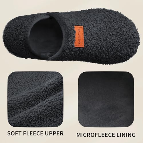 Women's Men's Fuzzy Fur Slippers Casual House Shoes Non Slip Barefoot Slipper Socks Warm Closed Back Indoor Outdoor Shoes2
