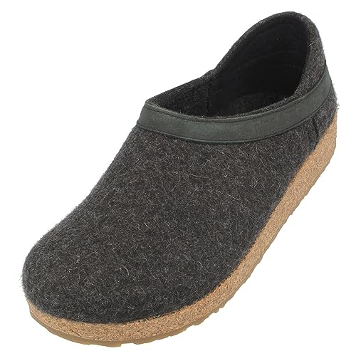 Image of HAFLINGER Grizzly GZH Felt Clog Mule | Casual Shoes