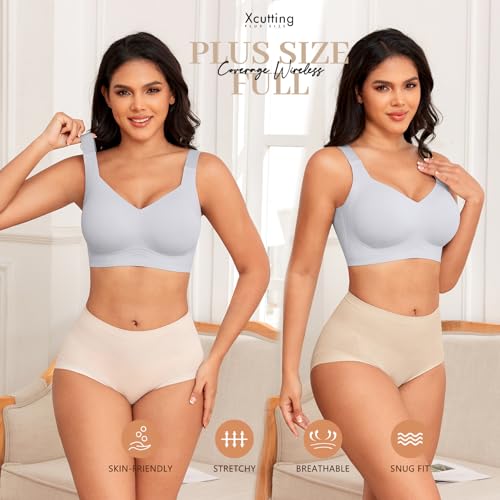 Women Wirefree Bras for Women Full Coverage No Underwire Everyday Bras Comfortable Wireless Padded Bras2