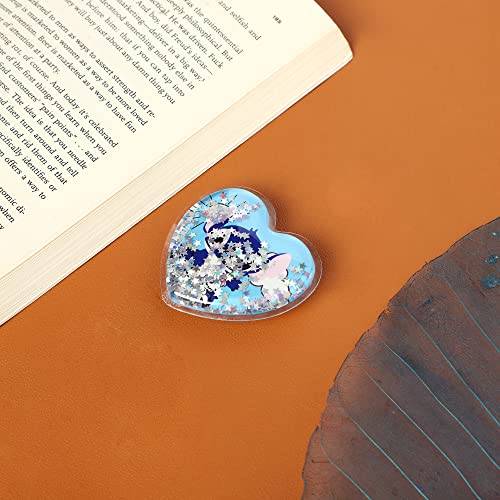 Image of Cute Anime Mobile Holder Grip Stand for Phones Selfie Holder for Smartphones, Designed for Kids and Teens. [ Gel Inside ]-(Model - Stitch Heart)