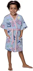 Roupão Aveludado Infantil Quimono Estampado Stitch G - 8 a 12 Anos Com 1 peça