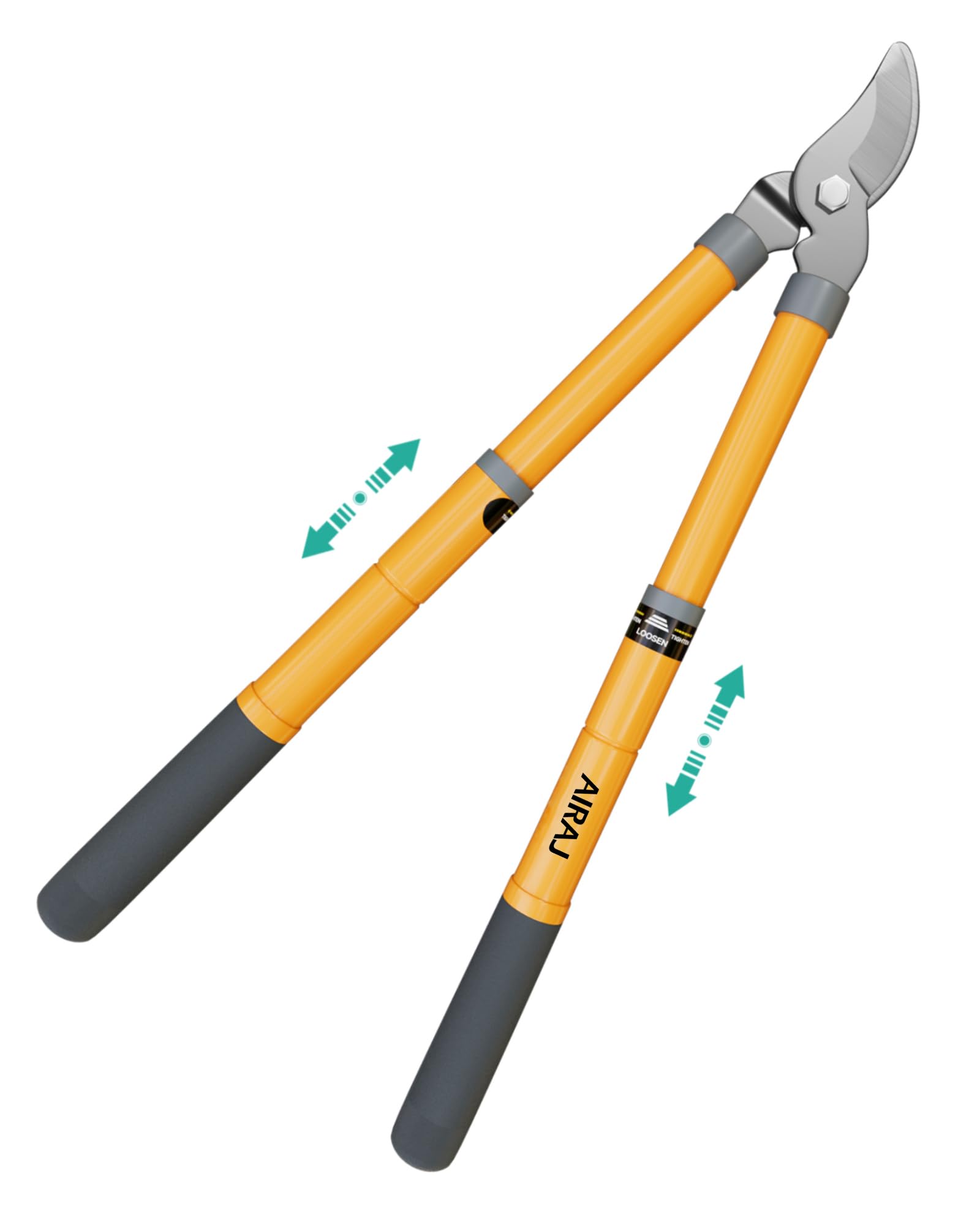 AIRAJ Coupe-Branche Télescopiques 42-61cm, Coupe-Branche à Lames Tranchantes, Poignées Extensibles Avec Revêtement de Protection, Elagueurs de Jardin Pour Couper Les Branches Sèches et Mouillées
