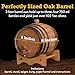 Red Head Barrels - Custom Engraved 3 Liter Oak Barrels for Aging Whiskey, Rum, Tequila, Bourbon, Scotch and Wine, Aged and Charred Oak Barrel for Custom Personalized Exclusive Home Distilling