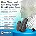 Mach I Pro Wireless OTC Bluetooth Hearing aids for Adults | 312 Replaceable Battery | Stream Calls iOS Android | FSA HSA Eligible | Noise Reduction | Nearly Invisible | USA Customer Care (Charcoal)