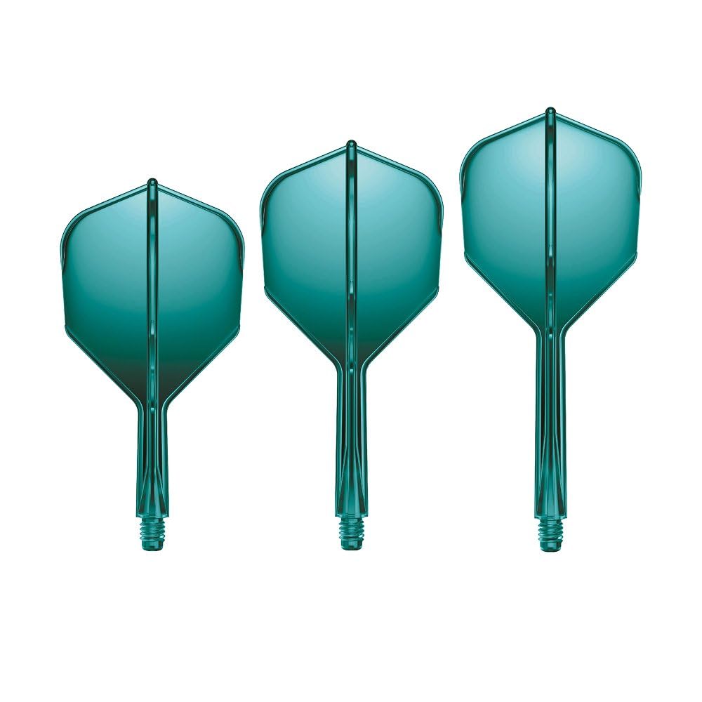 GOAT – Air Green No6 Inbtween Dart Flights, 3 Plastic Flights with Shafts, Dart Accessories