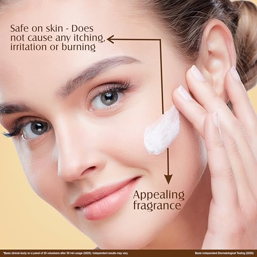 Image of Multani Naturals Moisturizer Almond & Saffron (100 ml) Face & Body | Dermatologically Tested | 48-Hours Moisturization & Skin Brightening | Ayurvedic Formula with Shea Butter & Kokum Butter | Non-Greasy & Paraben-Free | for All Skin Types