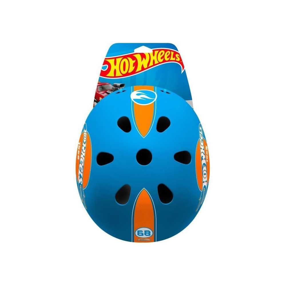 STAMP Skating Helmet Hot Wheels Gioventù Unisex, Blue, 53-57 cm Circonferenza testa