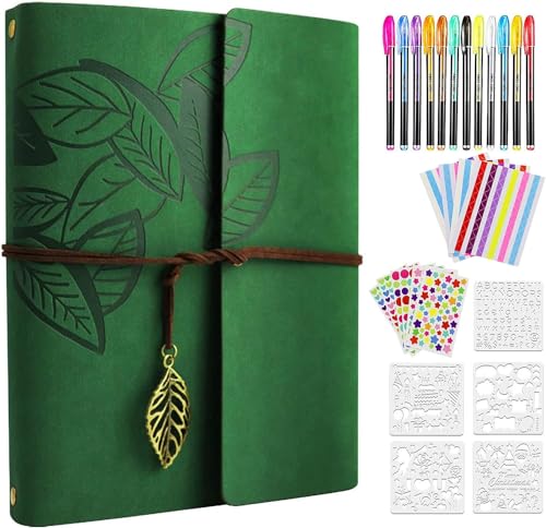 ZEEYUAN Fotoalbum Selbstgestalten Schwarze 60 Seiten DIY Leder Fotobuch Set Ideal als Reisealbum Hoâ€¦ – Miniatur