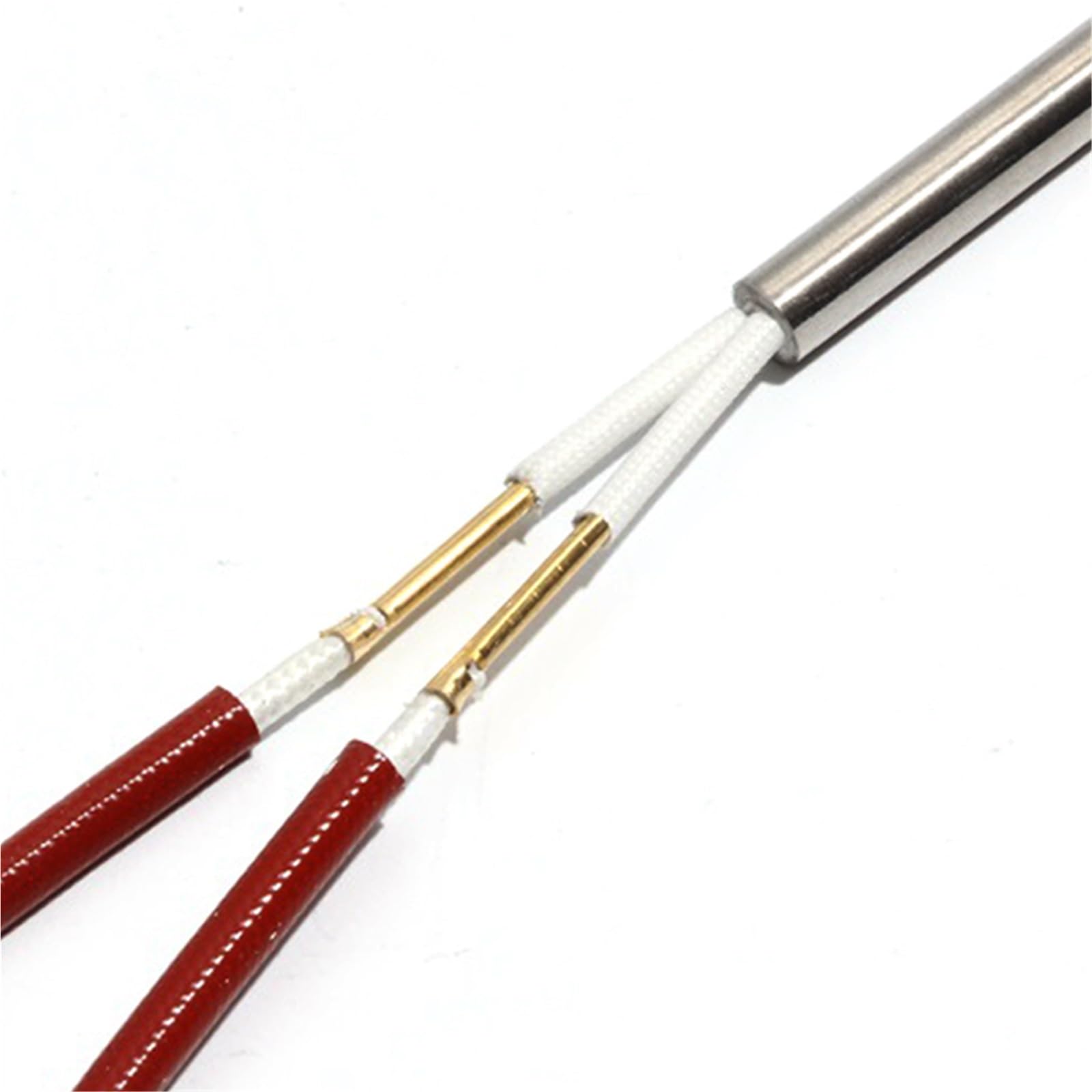 16 mm Durchmesser, 380–500 Länge, Heizpatrone, 1900 W/2000 W/2100 W/2200 W/2500 W, Einzelkopf-Doppelheizrohr, 2 Stück(220V,2000W 16x400mm(DxL))