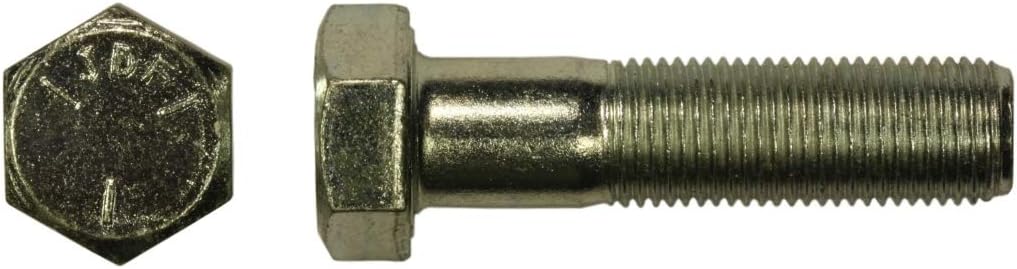 (5 Pcs) 1/2"-13 x 8" Grade 5 Hex Head Bolt Zinc - U-Turn
