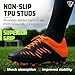Vizari Liga FG Soccer Shoes for Kids, Firm Ground Outdoor Soccer Shoes for Kids (2, Black/Orange)