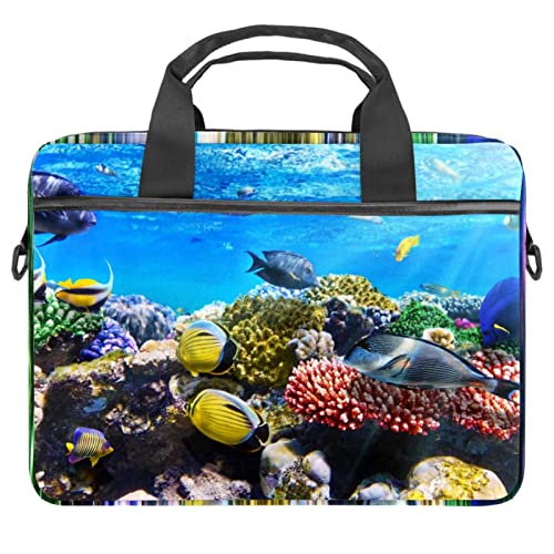 Sacoche à bandoulière pour ordinateur portable 13 à 14.5 pouces motif cœur rouge