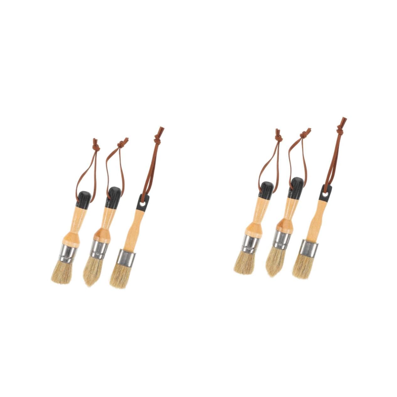Veemoon 6pièces Pinceaux à Peindre Multi-Fonctionnels Set pour Décoration Intérieure Et De Bricolage Résistants à Et Faciles à Nettoyer