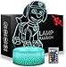 Produktbild Paw Patrol 3D-LED-Nachtlicht, kreativ, 16 Farben, Touch-Fernbedienung, Tischlampe, für Kinder, Baby, Schlafzimmer, Schlaf-Illusion, Schreibtischlampe, Geburtstag, Urlaub, Geschenk, Spielzeug