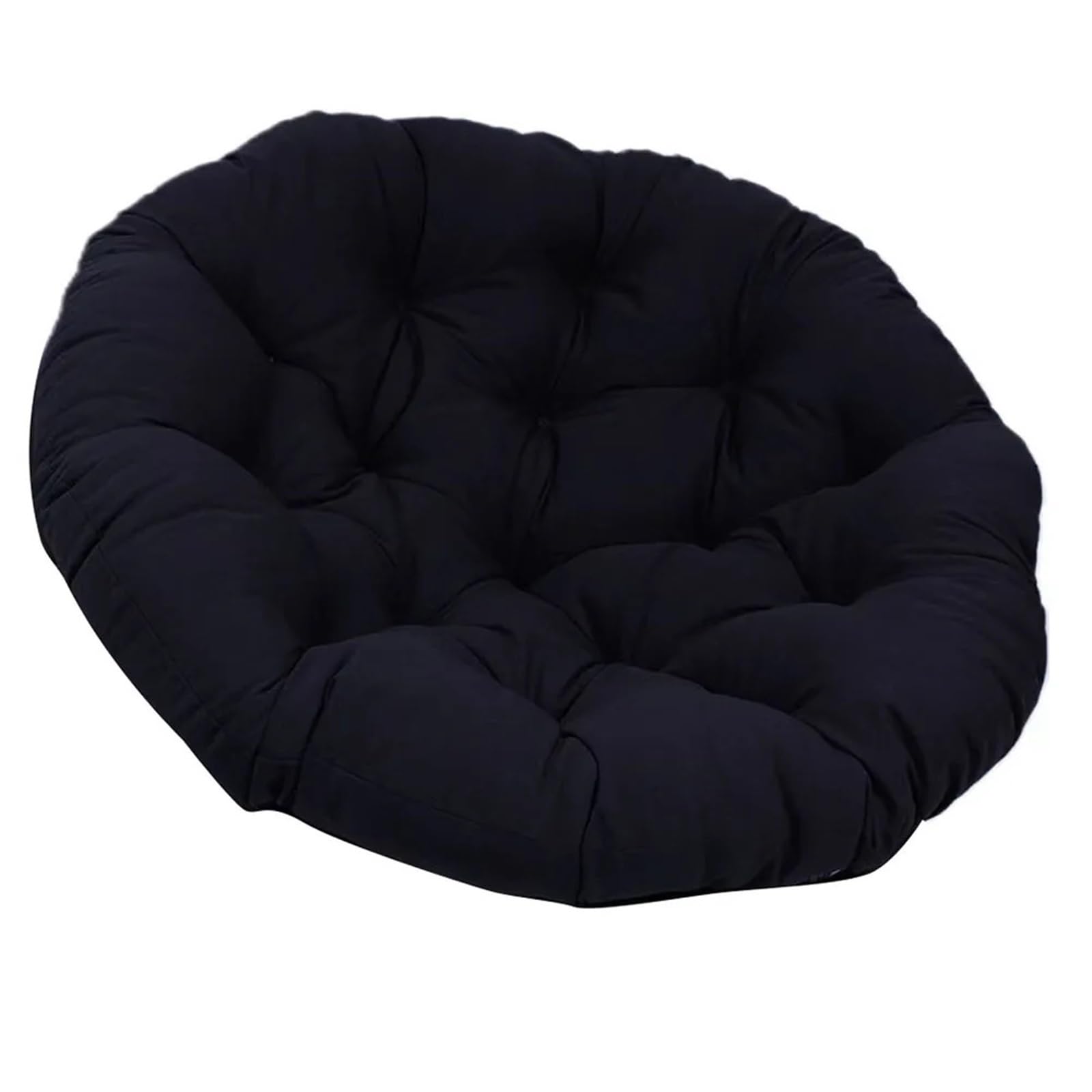 FGUJSUR Swing Seat Cushions Hanging Basket Chair Cushion, Round Egg For Rocking Kitchen 50x50cm Home Supplies(Black)