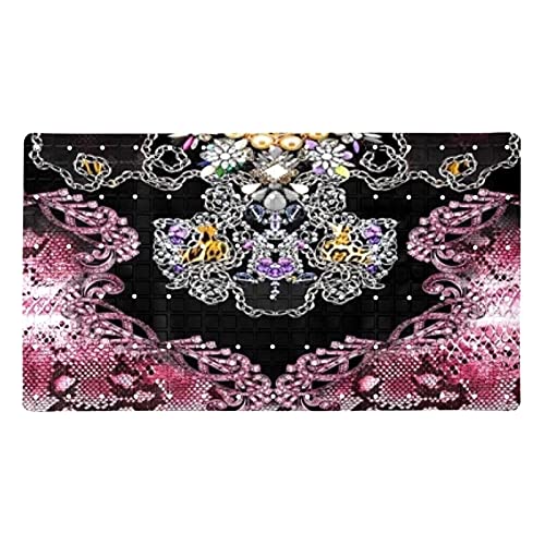 Tapis de bain antidérapant PVC 40x70cm lavable avec trous de drainage - 2