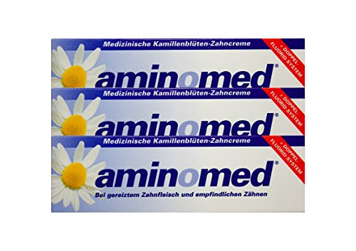 Skyvov 3x 75ml Aminomed Kamillenblüten Mousse bei empfindlichen Zähnen & gereiztem Zahnfleisch