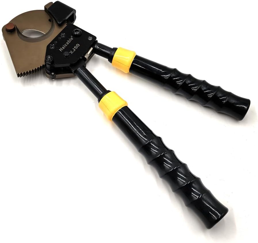 High Quality Extended Handle Cable Cutting Tool XJ-50 Ratchet Wire Cutter ACSR below dia 50mm(1440mm2) OR Cu/Al armoured cable