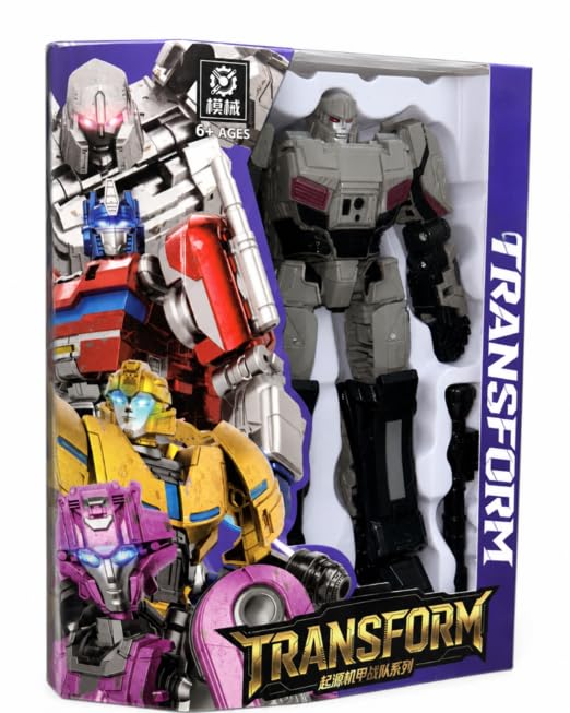 Image of 7-Inch Manual Transforming Robot Action Figure Toy, Durable ABS Vehicle Conversion Model for Kids Ages 6+