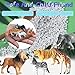 12 Pcs Figures Toys Realistic Mini Safari Zoo Animal Figurines, Plastic Learning Educational Playset Animal Themed Party Supplies Cake Topper Ornaments for Easter Egg Birthday Christmas
