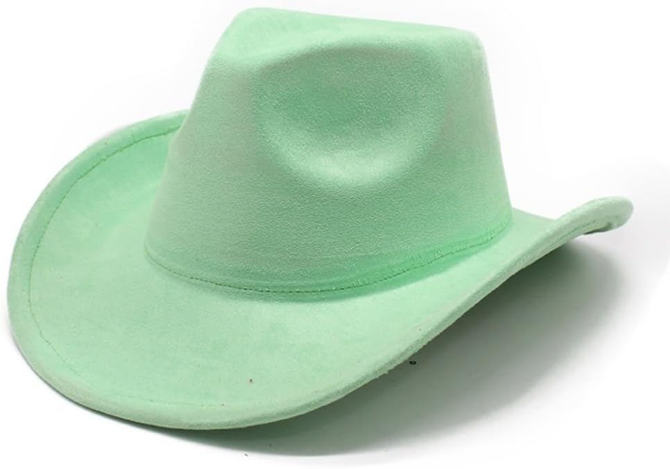 Purple Western Cowboy Hat, Suede Material, Wide Brim, Unisex, Classic Style