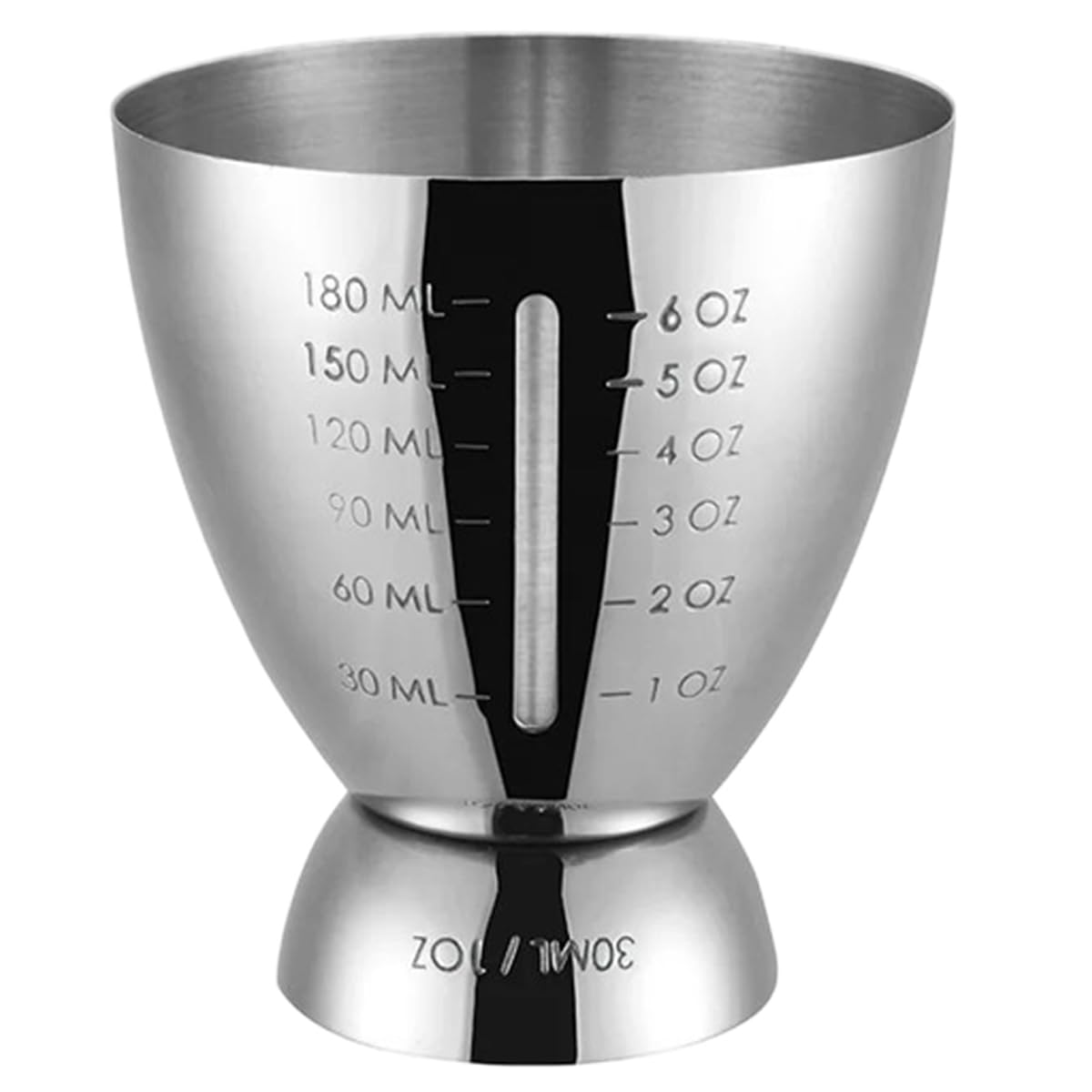 CTRLZS Cup Shaker Stainless Steel Bar Cocktail Jigger Measured Double 1-6 Oz Measuring Tools