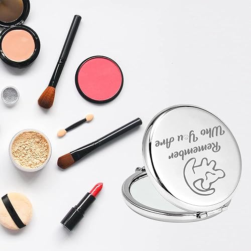 Miniatura 5 de TGBJE Lion Inspiration Gift - Espejo de bolsillo con cita de la película, recordatorio de quién eres, regalo para fanáticos de los leones, espejo