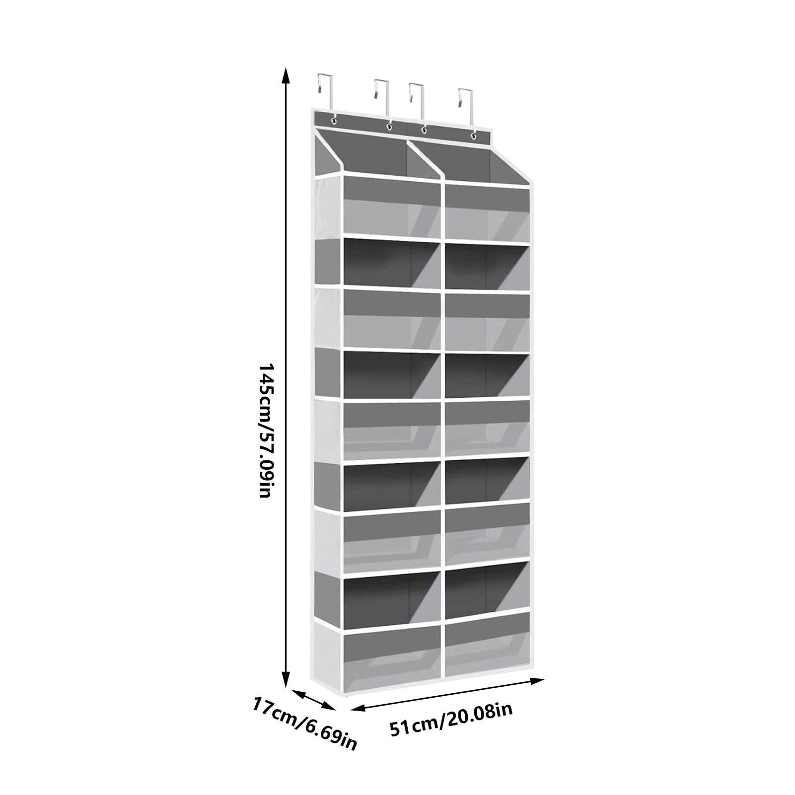 Tür-Organizer ohne Bohren, mehrere Taschen, Küchenregalkorb | Badezimmer-Organizer und Aufbewahrung für Zimmer, Schlafsaal, Speisekammer, Dusche, Schlafzimmer, Küche, Waschküche