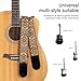 AODSK Guitar Strap Vintage Woven Adjustable,includes 2 Strap Locks, For Bass, Electric & Acoustic Guitars (Solar Weave)