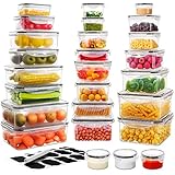 52 PCS Food Storage Containers Set with Airtight Lids (26 Lids &26 Containers) - BPA-Free Stackable