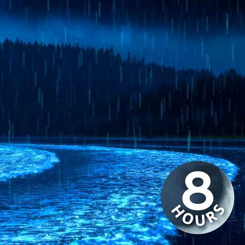 Rain Noise & Ocean Waves Helps with Sleep | 8 Hours