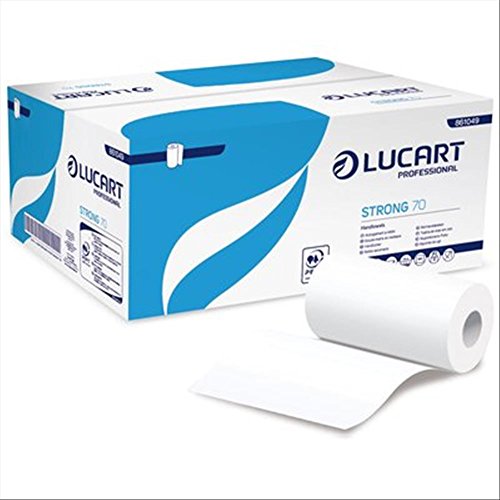 Rotoli asciugamano e multiuso Lucart Pura cell. 2 veli 190 strappi 70m 861049 (conf.12)