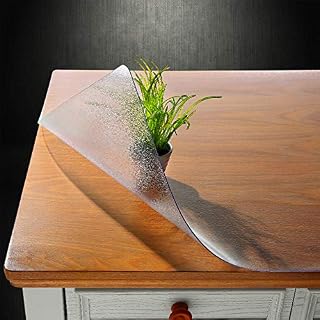 NECAUX Custom Multi-Size 1.5mm Thick Frosted PVC Table Cover Protector - 40 x